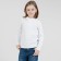 Longsliv-Polo for boys, height 128 cm, white color
