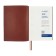 Dated 2025 diary, A5+, 176 sheets of Escalada, soft cover cover, pancake embossing, lies, cream block 70 g/m2, brown