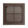 Ventilation grate Era 2121 r, 208x208 mm, brown color