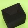 Box under a mug, without a window, black 12 x 9.5 x 12 cm