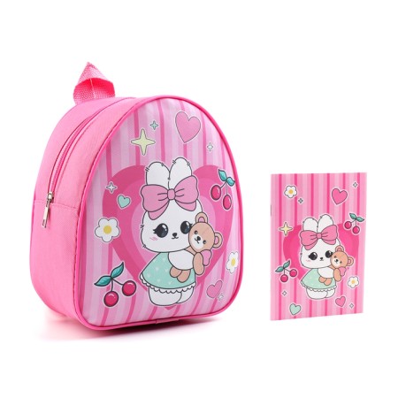 A set with a backpack and a notebook "Bunny", 23*20.5 cm-10