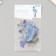 Plastic stickers "Spring flowers. Blue" set 40 pcs 15x8 cm
