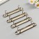 Ring metal clamp two internet rings 2.5 cm 12.5x3x2 cm