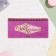 Wooden envelope "Happy anniversary!" Lilac background, 8.3 × 17 cm
