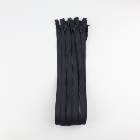 Lightning "Tractor", No. 5, connective, 2 runners, automatic locks, 80 cm, black-blue color-2