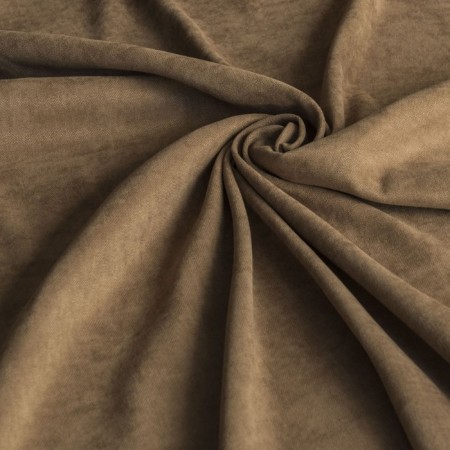 Set of curtains "Soft", size 145 x 270 cm - 2 pcs, grab - 2 pcs, brown color-1