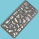 Stamping disk Metal "Stylish Look", 12 × 6 cm