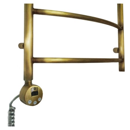 Domoterm electric heated towel rail "Calipso", 500 x 700 mm, 5 crossbars, lion, bronze-2