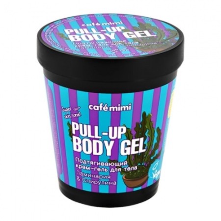 Cream-gel body Café Mimi, pulling up, with kelp and spirulina, 220 ml