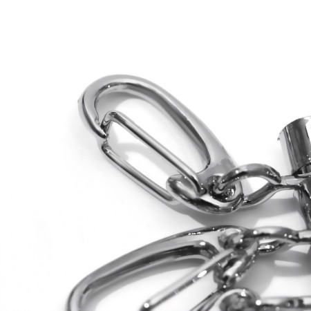The base for the key holder, 4 carbine, 34 × 50 mm, silver color-1