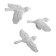 The decoration is wall, gypsum panel "birds" 3 pcs, white