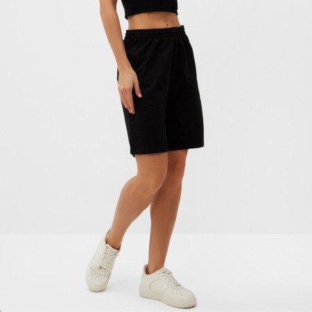 Women's shorts, black color, size 48-1