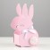 Wooden Kashpo 13x7.5x22 cm "Bunny", pink