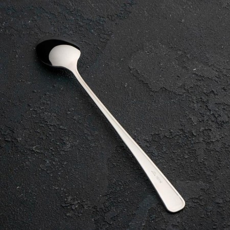 Spoon for cocktail "Mondial", h = 19.5 cm, thickness 2.5 mm, silver color-1