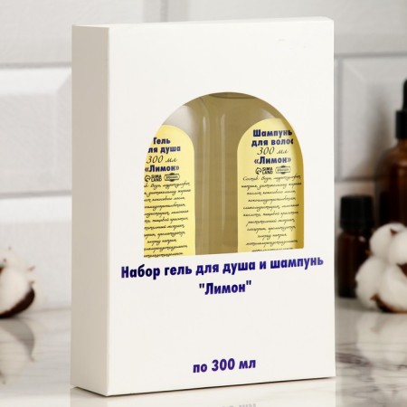 Set of shower gel and shampoo "Lemon" 300 ml-4