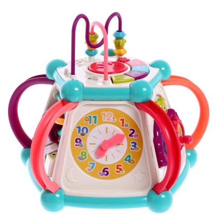Developing toy "Logic Center", light and sound effects, works from batteries-4