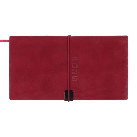 The weekly dated 2025, Escalada, 175 x 95 mm, soft cover with artificial leather, 64 sheets, pancake embossing, block 70, red