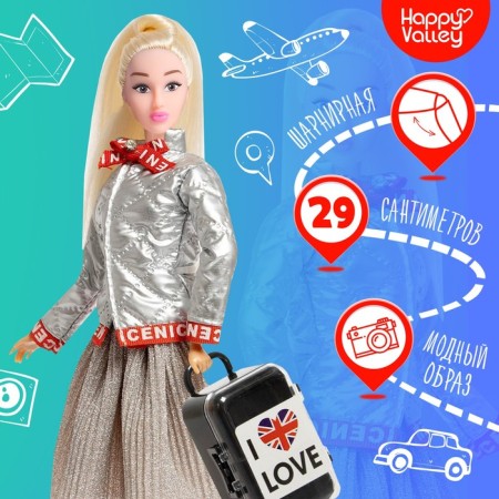 Sharnic model “Sandra in England” with accessories, a series around the world