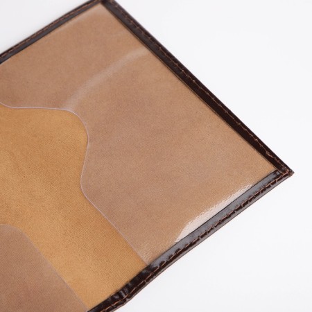 Passport cover, brown color-5