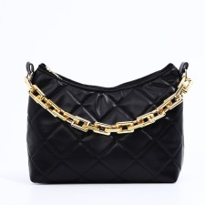 Bag Cross-Bodi with a zipper, black color