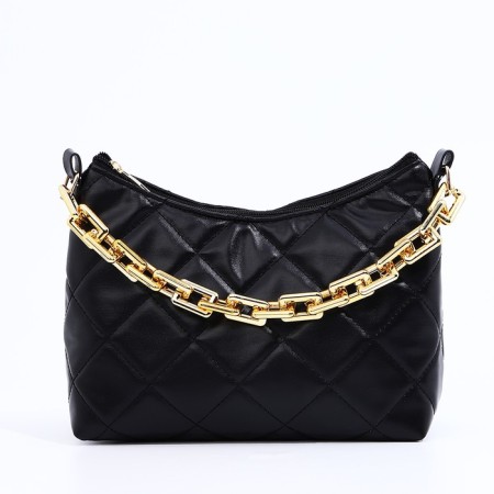Bag Cross-Bodi with a zipper, black color