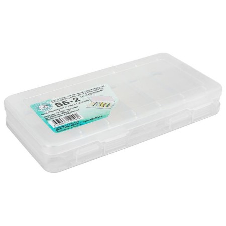 Box for wobblers and balancers VB-2, 2-way, 6+6 departments, 230 x 125 x 35 mm, white