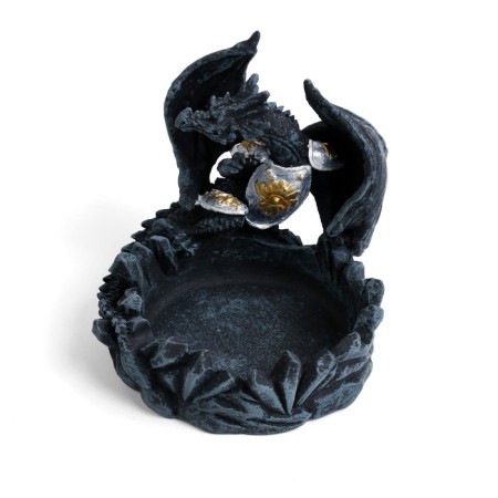 Ash "Dragon in Lati", 11.7 x 10.3 x 11.3 cm, blue-2