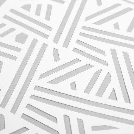 Plastic stencil "Parallel" 24x16 cm-2
