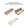 A sliding floor, for the kitchen and bathroom 94x52x16 cm, 4-storey, white color