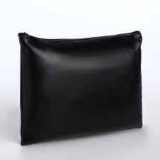 Cosmetic bag with lightning, black color