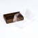 Confectionery box folding under 2 eclairs, craft, 9x13.5x7cm