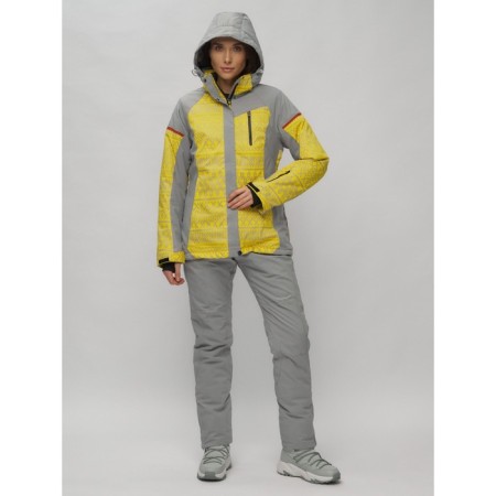 Ski suit female, size 42, yellow color-28