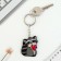 Acrylic key -keychain "Raccoon", 3.5 x 10 cm