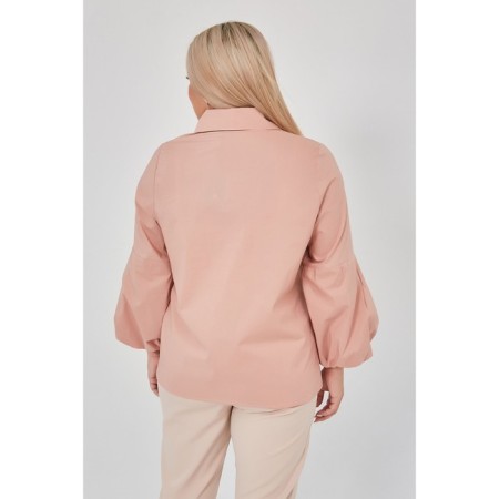 Female shirt, size 54, beige color-4