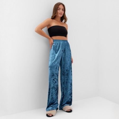 Homemade pants KAFTAN VELVET 40-42, blue-4