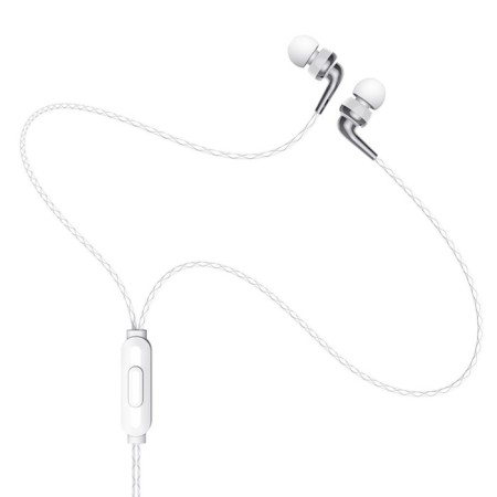 Hoco M71 headphones, wired, vacuum, microphone, 3.5 mm, 1.2 m, white-2