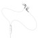 Hoco M71 headphones, wired, vacuum, microphone, 3.5 mm, 1.2 m, white