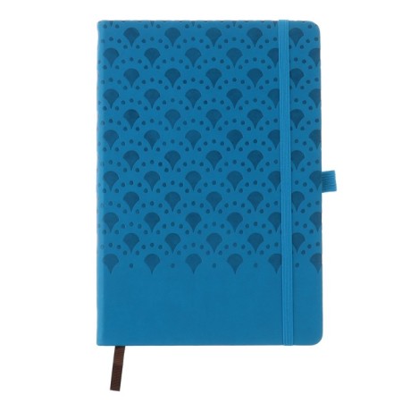 Diary of a low -up A5, 100 sheets in a cage, elastic band, leatherette cover, mix-4