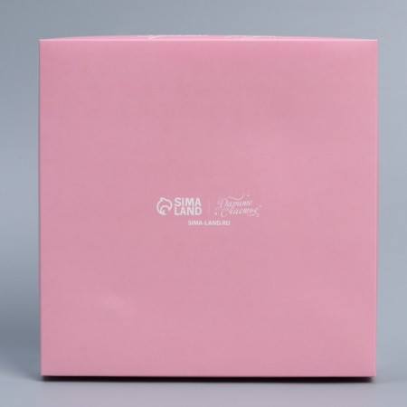 Confectionery box for mousse cakes "Love", 17.8 x 17.8 x 6.5 cm-3