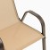 Set of garden furniture: table + 2 stools, beige, textile