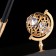 Pen on the stand "Globe", 16 × 6 × 20 cm, with crystals