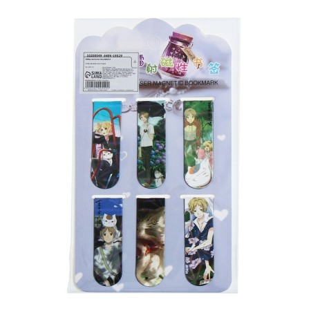 A set of magnetic bookmark for books Calligrata 6 pieces, "Anime", MICC-12