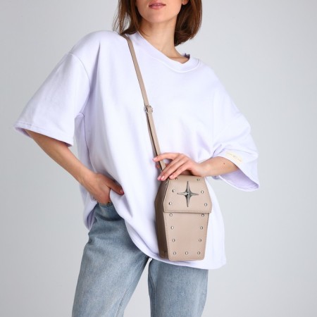 Youth bag on magnet, beige color