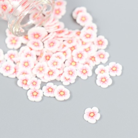 Decor for creativity Plastic "Flower. White-red petunia" set 8 g 5x2x2 cm-2
