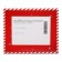 New Year. Chocolate dragee "Mail Santa Claus", raspberry in dark chocolate, 100 g