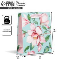 Package Gift Laminated Vertical, Packaging, Magnolia, S 12 x 15 x 5.5 cm