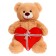 Soft toy "Bear Martin with Heart", 65 cm, brown color