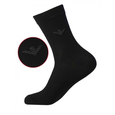 Male socks set, size is 25, 6 pairs, black color-1