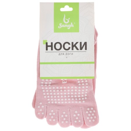 Sangh yoga socks, p. 36-39 cm, pale pink color-3