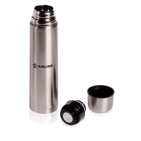 Airline thermos, 1 l, metallic-1